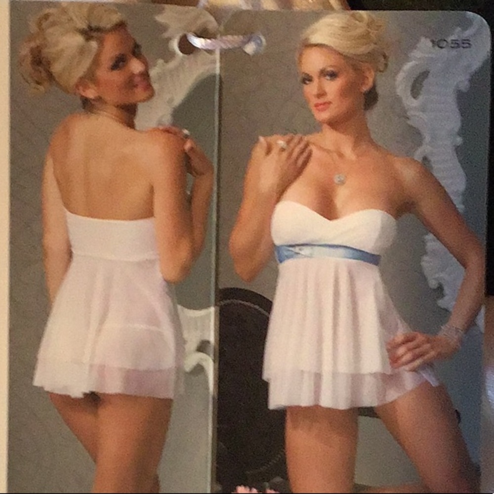 White Baby Doll Sexy Lingerie Women’s Medium NWT